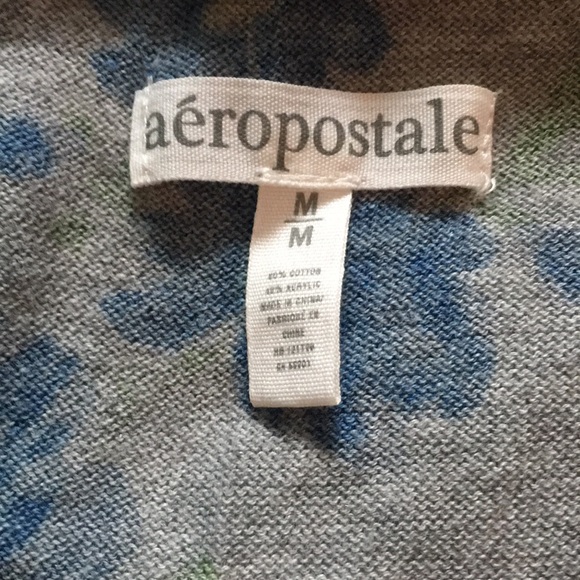 Aeropostale Floral Cardigan ~ Medium - Picture 2 of 3